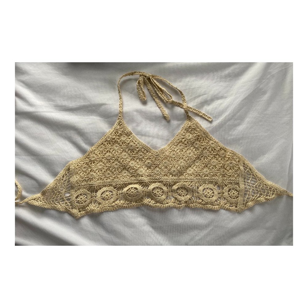 Free People Sydney Crochet Bralette Women's M-L